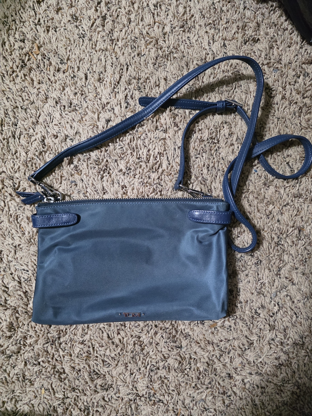 Tumi Blue Crossbody Shoulder Bag